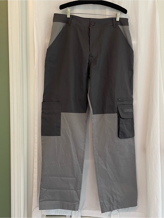 Boohooman Other - Men's Two-Tone Gray Cargo Pants with Utility Pockets